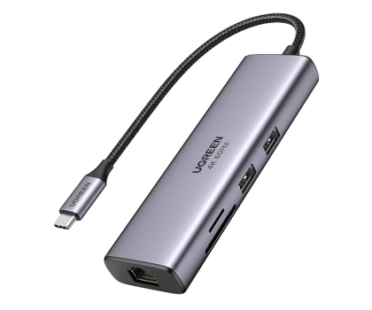 Akcesoria UGREEN Stacja dokująca CM512 (2xUSB / HDMI 4K ) PD 100W